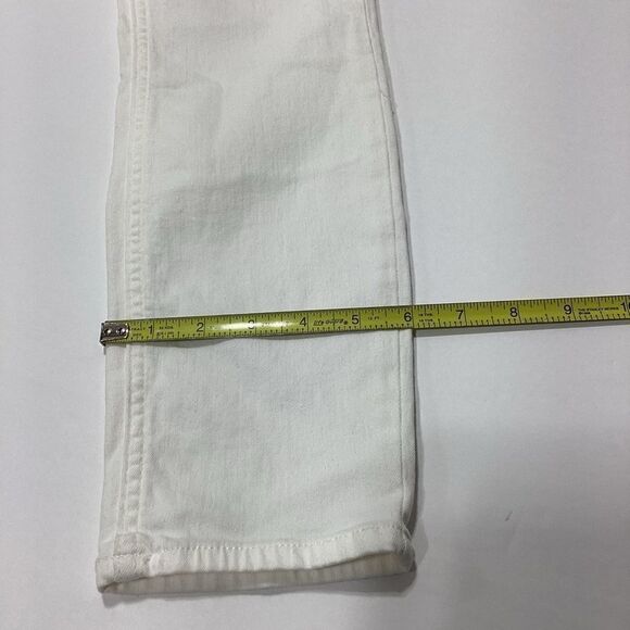 Jen 7 For 7 For All Mankind Cropped Skinny White Jeans NWT Size 0 - Picture 9 of 11